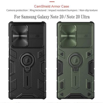 Para Samsung Galaxy Nota 20 Caso NILLKIN CamShield Armadura de Cubierta de la caja para la Nota 20 S21 S21+ Plus Ultra con Anillo de Soporte