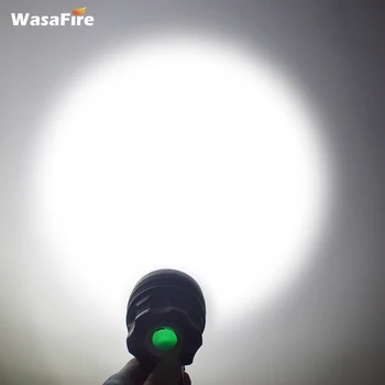 WasaFire 18000Lumen la Luz de la Bicicleta 9* T6 LED de la Cabeza Frente Ciclismo al aire libre de la Luz de la lámpara de Cabeza de la Antorcha de luz de Bicicleta + 9600mAh batería