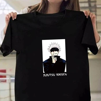 Jujutsu Kaisen Anime Tela de Manga Corta O-cuello Casual T-shirt
