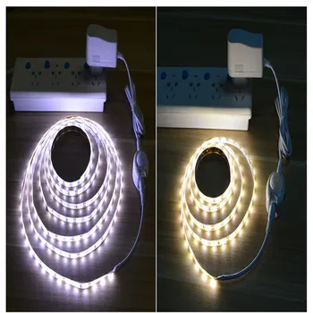 12V LED Luz de la Noche NOS la UE Sensor de Movimiento PIR Mover la Detección de la Cinta de la Tira de la Lámpara de la Luz de la Cocina de la Cinta de la Cinta de la Tira de la Lámpara del Pasillo de la Cama