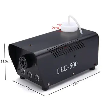 Control inalámbrico LED de 500W Máquina de Humo de Color RGB LED Máquina de Niebla del LED Fogger Etapa de Humo Eyector para la Fiesta DJ LED de Luz de la Etapa