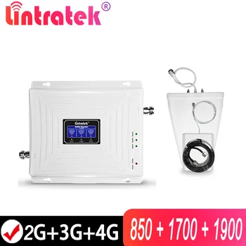 Lintratek CDMA amplificador de Señal del Repetidor 850 1700/2100 1900 2G 3G 850 4G UMTS LTE CDMA PCS 1900 Repetidor de Señal Para América del Sur