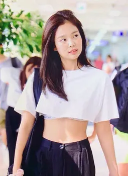 Kpop coreano de la Celebridad de verano nuevo negro suelto casual de talle Alto recto pantalones de las mujeres de la calle Alta de Harajuku suelto Sólido pantalones