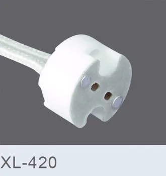 10pcs/lot, MR16 MR11 GU5.3 G5.3 base de la lámpara conector de cable, Zócalo de la lámpara MR16 base MR16 lámpara de ajuste de corrección titular de 10cm de Silicio cable