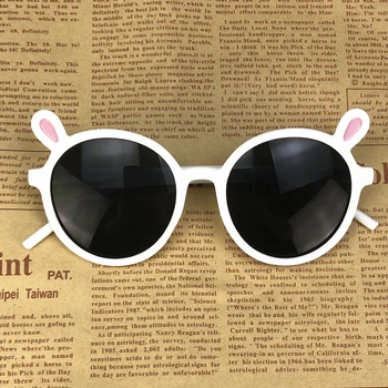 2020 Precioso Conejo de los Niños Gafas de sol Chicas Chicos Lindos de la Historieta Gafas de Sol Para Niños Gafas de sol Lunette De Soleil Femme UV400