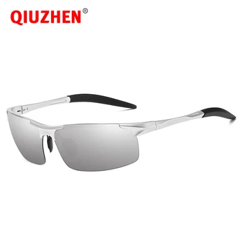 Mens Polarizado Gafas de sol de los Deportes UV400 con el Caso de Logotipo Personalizado a Granel de Aluminio Semi-sin montura Gafas de Sol para los Hombres 2020 Subglasses 5933