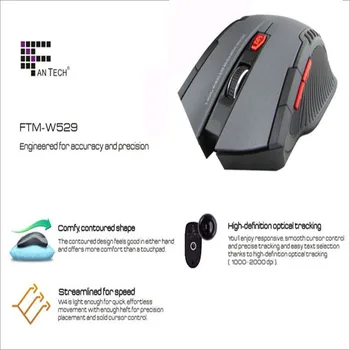 2019 nuevo Wireless Gaming Mouse Óptico de 2.4 Ghz Mini portable Para PC Portátil