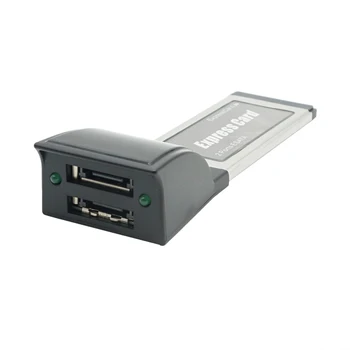 Express Tarjeta ExpressCard de 34 mm a 2 puertos eSata Adaptador de disco duro