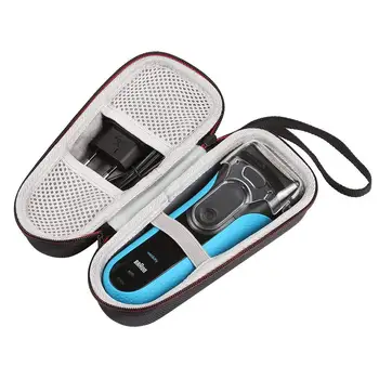 Más reciente EVA maletín para Braun Series 3 ProSkin 3040s 340 310 Hombres en Húmedo y en Seco máquina de afeitar Eléctrica/ de Afeitar de Viaje Bolsa de Protección