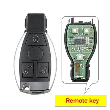 QWMEND Smart Remote Clave para Mercedes Benz Año 2000+ Admite Original NEC y BGA 315MHz o 433,92 MHz 2/3/4 Botones