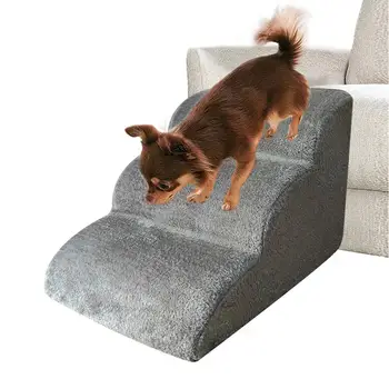 Perro de mascota Escaleras Escalera de 3 Pasos Pequeña Casa de Perro De Perrito del animal doméstico del Gato Escaleras antideslizantes Perros Cama Escaleras Sofá Cama Escalera Para Perros Gatos