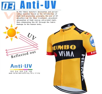 2020 Nuevo equipo JUMBO jersey de ciclismo 19D bicicleta pantalones cortos Ropa Ciclismo para HOMBRE MTB de verano de PRO CICLISMO Maillot parte inferior de la ropa