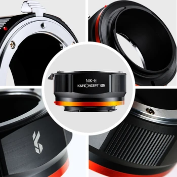 K&F Concepto Nikon Sony Adaptador para Nikon AI F Objetivo de Montura E NEX Montura de Cámaras sin espejo de Sony A6000 A6400 A7II A5100 A7