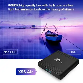 X96 de Aire Caja de TV Android Amlogic S905X3 4 gb de RAM y 64 GB de ROM 2.4 G 5G WIFI bluetooth 4.1 de Android 9.0 4K USB3.0 Set Top Box medios de comunicación juegan