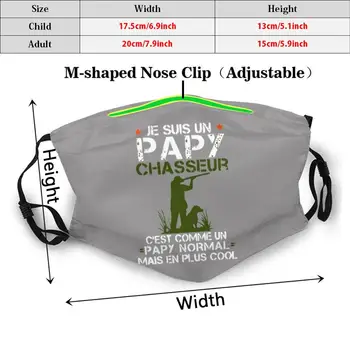 El Abuelo Cazador Divertido De Impresión Reutilizable Pm2.5 Filtro De La Máscara De La Cara Del Abuelo De Caza Cazador De Jabalí, De Ciervo Estoy