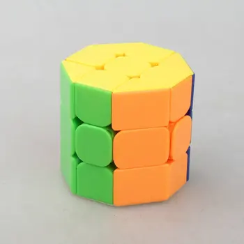 Nuevo Cubo de Giro de la Onda Octogonal Columna Ángulo Obtuso Tipo de Cilindro CubeTwist 3x3x3 Cubo Mágico Puzzle Cubo Inteligente de Juguetes