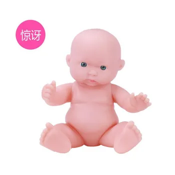 4pcs/lote de la Moda de Muñecas preciosas Bebé Cómodo Suave del Cuerpo Desnudo de Vinilo de Juguete en la Educación Temprana de Muñeca Para niños los Niños los Regalos