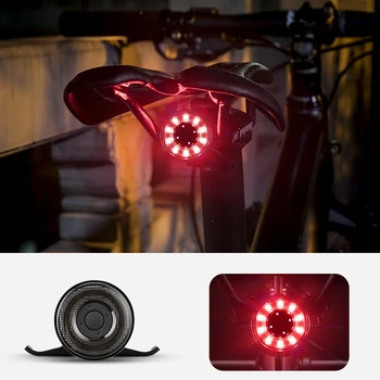 ROCKBROS Bicicleta de Luz de la Cola de MTB de la Bicicleta de Carretera de Noche en Bicicleta Luz Trasera Inteligente de Freno Sensor de la Luz de Advertencia de la prenda Impermeable de la Bicicleta Accesorios
