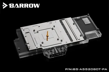 BARROW Bloque de Agua de uso para ASUS ROG STRIX-RTX2080TI-O11G/RTX2080-O8G/RTX2080 Super O8G JUEGOS/RGB 5V 3 PATILLAS / Compatible con Tapa