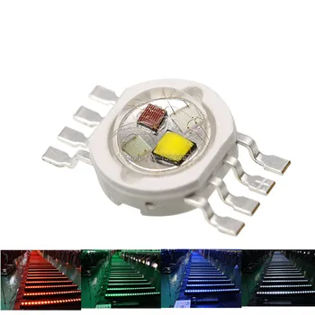 5PCS 45MIL LED RGBW de Diodo 8pins de Alta Potencia Chip LED 4W-12W Colorido de los cuatro principales fuentes de BRICOLAJE para la Etapa del LED de la iluminación de perlas