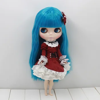 Trajes para Blyth muñeca de Un conjunto de rojo criada vestido atractivo de cosplay traje de 1/6 de hielo dbs muñeca
