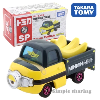 Takara Tomy Tomica Sueño SP Minion Bob Stuart Automóvil Juguetes de Niños de Vehículos de Motor Modelo del Metal Fundido a presión