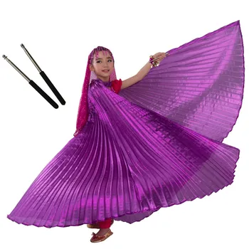 La danza del vientre de Isis Wings+Palos para Niña de Bollywood de la Joyería del Niño de la Danza del Vientre Traje Conjunto de Accesorios Ajustables Palillos Niños