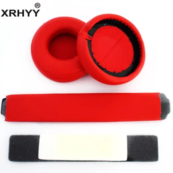 XRHYY Rojo Auriculares de Reemplazo de Diadema con almohadillas Almohadillas Cojín Conjunto De Beats by Dr. Dre Pro Detox Auriculares