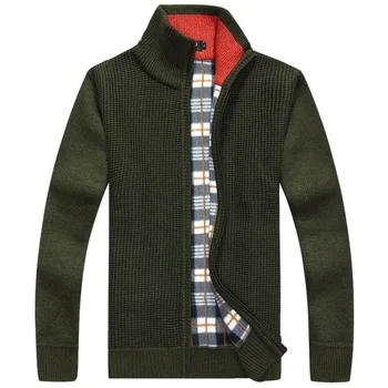Envío de la gota de 2018 nuevo otoño de los hombres suéteres de la cachemira de la cremallera del jersey de los suéteres de hombre casual prendas de punto M-3XL XP23