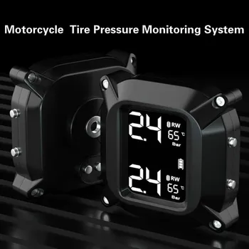 BAFIRE Impermeable Motocicleta en Tiempo Real la Presión de los Neumáticos Sistema de Monitoreo de las medidas tecnológicas de protección Inalámbrica de la Pantalla LCD Interna o Externa de los Sensores