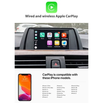 Coche Inalámbrico para Carplay Activador de la Interfaz de Android Auto para BMW NBT F10 F20 F30 X1 X3 X4 X5 X6 F48 F25 F26 F15 F56 MINI Serie