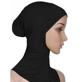 2019 Total De La Cubierta Interior Hiyab Tapas De Los Musulmanes Turbante Sombrero Para Las Mujeres Islámicas Underscarf Bonnet Sólido Modal Cuello Con La Cabeza Debajo De La Bufanda De Sombreros