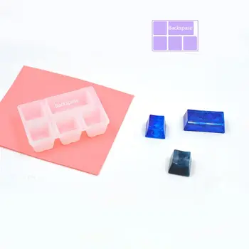 1 ajuste Manual de BRICOLAJE Mecánica del Teclado de la Tapa de Silicona Molde de la UV Cristal Epoxi Moldes de Artesanías hechas a Mano a la Fabricación de Herramientas L4MD