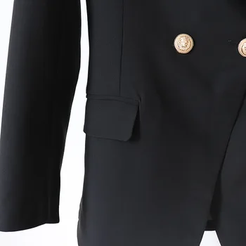 2019 Negro de manga larga de doble botonadura de la chaqueta de la chaqueta de verano otoño primavera Sexy de la noche del Partido de Bodycon mayorista de ropa de mujer