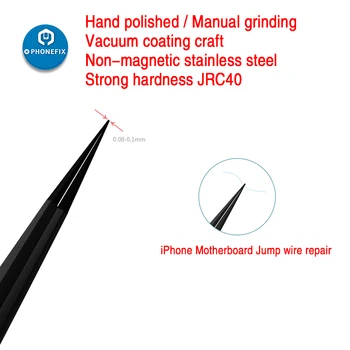 Qianli Pinzas Pulido A Mano El Manual De Gringding Pinzas No Magnético Pinzas De Acero Inoxidable Pinzas De Reparación De Herramientas Electrónicas