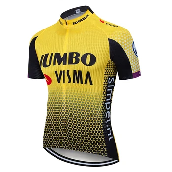 2019 LOTTO JUMBO Equipo Amarillo Hombres Camisetas de ciclismo bicicleta Top de Verano maillot ciclismo ciclismo ropa de secado rápido que los hombres de la Bicicleta de Mtb