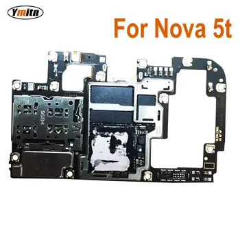 Ymitn Trabajo Original Bien Desbloqueado Para Huawei Nova 5t YAL-L21 Placa base la Placa Principal de Circuitos de Cable Flex de la Placa Lógica