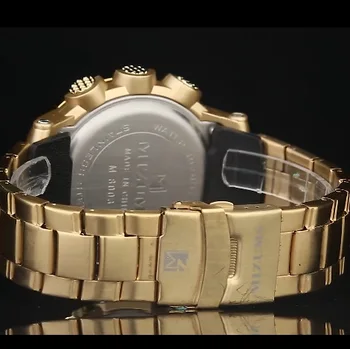 LED Digital Reloj de los Hombres de Negro de la Banda de Acero Inoxidable Casual para Hombre Relojes de Pulsera Impermeable Deporte Relogio Masculino Mizums Masculino Reloj