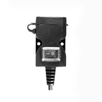 Doble Puerto USB 12-24V/9-90V Manillar de la Motocicleta Cargador Adaptador de fuente de Alimentación para Teléfono Móvil Impermeable