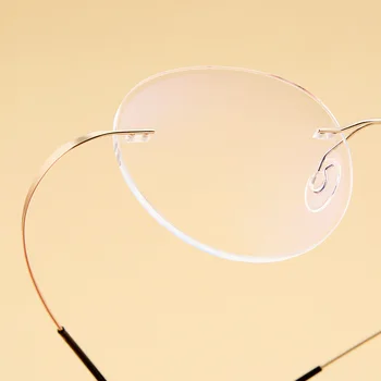 Titanio Gafas de Marco de Montura de las Mujeres Gafas Redondas Gafas Hombres Miopía Prescripción Óptica Gafas de Corea del Espectáculo Marco