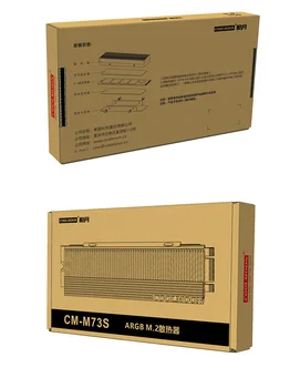 CoolMoon M. 2 SSD 2280 ARGB Heasink, M. 2 Unidad de Estado Sólido RGB Radiador, Unidad de disco Duro Chaleco de Enfriamiento, 5V M/B SYNC