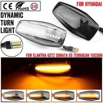 LED Dinámica Lado del Cuerpo Marcador Luz Intermitente Indicador de la Lámpara Para Hyundai Elantra XD i10 Getz Sonata XG Tucson, Terracan