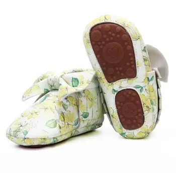 Bebé Niñas Niños Zapatos Primeros Caminantes Arco de Cuero de la PU de la Moda Transpirable antideslizante Zapatos Recién nacidos del Bebé Mocasines de 0-4 Años Bebé