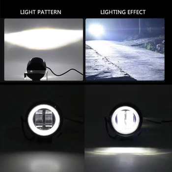 20 W de Coche de Luz LED de Luz de Trabajo Off-road de la Lámpara de la Motocicleta ATV 4WD 4X4 Impermeable de la Lámpara de Niebla 800 lm 6500K