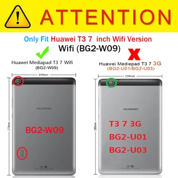 Híbrido Armadura de Soporte de Silicona caja de la Tableta Huawei MediaPad T3 7 WiFi BG2-W09 de 7,0 pulgadas con Soporte de Cubierta a prueba de Golpes Funda Coque