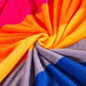 Arco iris Tirar de la Manta arco iris Inspirado Líneas Verticales Patrón de la gama de Colores del Arte Abstracto de la Paleta de Franela Manta