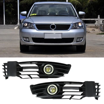 Rejillas delanteras Ojos de Ángel de Niebla Luces de Conducción Lámparas Para VW Passat B5.5 2001-2005 Parrilla Cubre