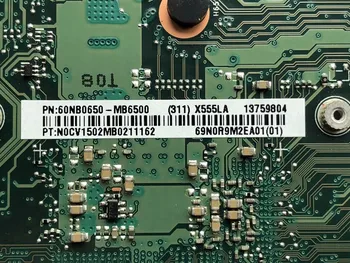 De alta calidad de la Placa base del ordenador Portátil para ASUS X555LD Principal de la Junta REV3.1 SR1EF I5-4210U Procesador Construido en DDR3L Probado Completamente