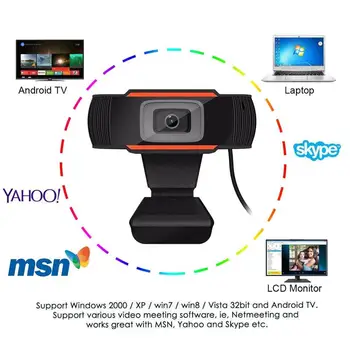 USB Webcam HD 720P, 480P Grabación de Vídeo de la Cámara Web en Vivo de las Cámaras para PC con Micrófono en Línea Webcams