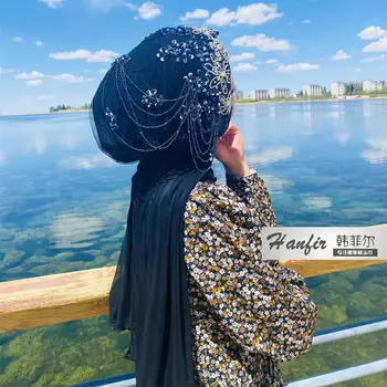 De lujo Malasia Musulmán regalo de boda de niña de las mujeres con hiyab chales bufandas